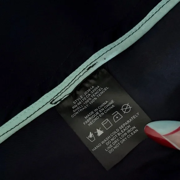 Anthropologie LRA Blue Coat Dress Size M 8 10 Button Front Fit-And-Flare Retro - Picture 11 of 11